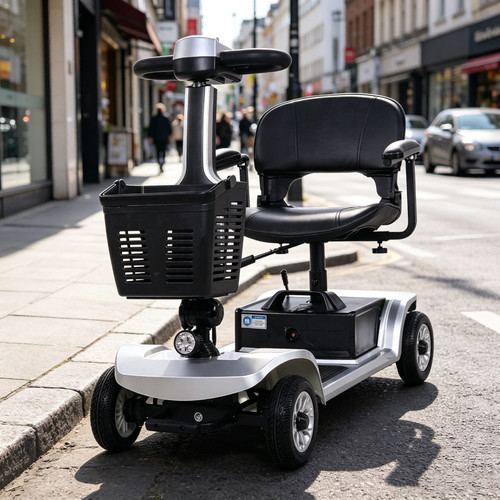 Foldable and portable wheel - foldable, 4-wheel