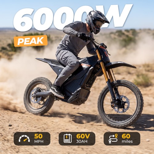 6000w 50mph electric - 50mph, bike
